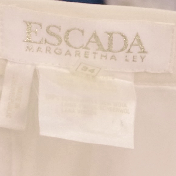 Escada Winter White Wool Pencil Skirt - Sz. 34/XS - Picture 3 of 3